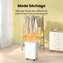 COMFEE' Déshumidificateur Compacte, Absorbe jusqu'à 10L/jour, Mode nuit, Child lock, Minuterie 24H, Réservoir 2,5 L, Pour pièce 