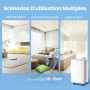 COMFEE' Déshumidificateur Compacte, Absorbe jusqu'à 10L/jour, Mode nuit, Child lock, Minuterie 24H, Réservoir 2,5 L, Pour pièce 