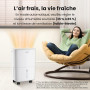 COMFEE' Déshumidificateur Compacte, Absorbe jusqu'à 10L/jour, Mode nuit, Child lock, Minuterie 24H, Réservoir 2,5 L, Pour pièce 