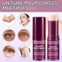 2pcs Calcium Volume Multi Balm Stick Collagene Coreen Stick Anti Rides Coréen Elle Combine Des Propriétés Hydratantes Raffermiss