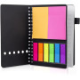 AGPTEK Carnet à Spirale avec Notes Colorées, Bloc Note Carnet de Poche avec Couverture Kraft, Cahier Spirale avec Porte-Stylo (S
