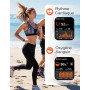 RUIMEN Montre Connectée Homme Femme avec Appel Bluetooth Rappel Intelligent Podometre Moniteur Sommeil Cardiofrequencemetre Oxym