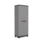 Keter Armoire Utilitaire STILO - Armoire de Rangement en Résine Multifonctions - Étagères et Pieds Ajustables, Poignée Soft Touc