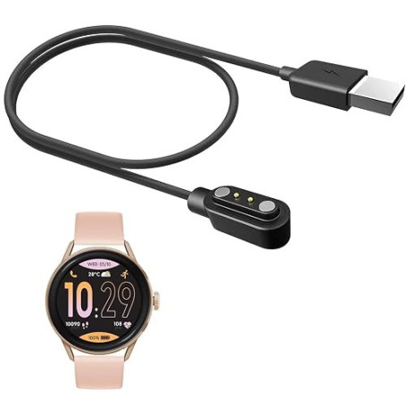 YLMAYOK Compatible Pour Cable USB Compatible Pour Smartwatch Ice-Watch Montre Connectée Femme Ice Smart 2.0 1,2 Pouces (1 Pack)