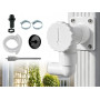 Collecteur d'eau de Pluie - Kit Complet - Fabrication Francaise - Conduits Rectangulaires 60x80 mm - Blanc