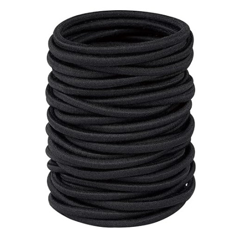Ithyes Lot de 32 élastiques à cheveux épais de 4 mm pour femme et fille, chouchous pour queue de cheval, chouchous pour filles e