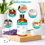 ENYORLI Huile Essentielle de Lavande Naturelle – Aromathérapie, Diffuseur, Massage, Sommeil – Flacon en Verre Ambré 100mL(3.18 f