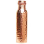 OSNICA Bouteille d'eau ayurvédique en cuivre 100 % pur, bouchon étanche, bouteille en cuivre sans joint, 950 ml (martelé)