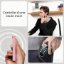 Mini Téléphone Portable 4G, 3", Android 9, Double SIM, Reconnaissance Faciale, GPS, OTC, Google Play - Rose - 32 Go