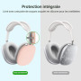 ProCase Étui Transport Rigide pour AirPods Max 2020/2024 avec Couvercle et Pochette en Filet, Housse Protecteur Portable de Voya