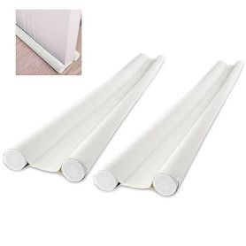 Gvolatee 2 pièces Boudin de Porte Double Isolant 96 cm, Bas de Porte Asolation Anti Froid Lavable et Durable Anti Bruit Insect,