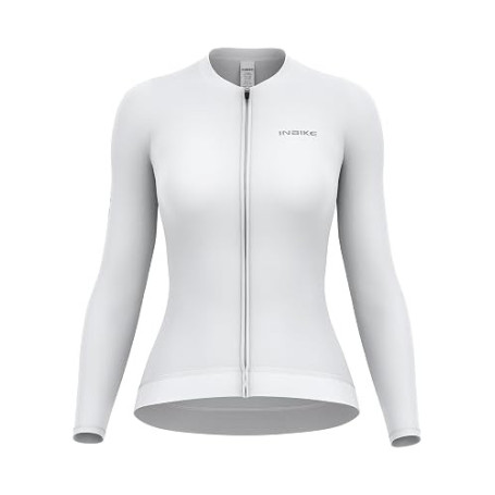 INBIKE Maillot de Cyclisme Femme Manches Longues Maillot Velo Route Maillot VTT Protection Solaire Anti-Transpiration Respirable