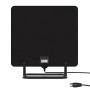 August DTA450 Antenne TV Intérieur Puissante Numérique TNT HD avec Socle | Petite Antenne Portable Discrète, Câble Coaxial 3m UH