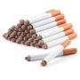 Lot de 2 Fausses Cigarettes Bouffantes - Accessoire de Costume - 8,3 cm - Durable et réaliste - Idéal pour Les fêtes à thème et