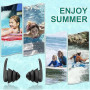 Bouchon Oreille Piscine, 3 Paires de Bouchons d'oreilles de Natation en Silicone Réutilisables et Imperméables pour le surf et a