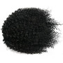 ROSESSEA Extension de queue de cheval afro - américaine bouclée cheveux courts en queue de cheval afro - américaine (12 Inch, 1B