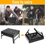 Auauraintt Barbecue Mini Pliable - Barbecue de Table et de Camping | pour Pique-Nique, Jardin, Terrasse et Voyage