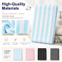 Ptyism 4 Pièces Exfoliating Bath Towel(Avec Crochet à Pince) | Serviette Exfoliante丨Serviette Exfoliante Japonaise pour Usage le
