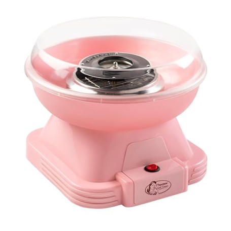 Bestron machine barbe à papa, Cotton Candy Maker avec 10 bâtonnets & cuillère à mesurer, idéal pour les anniversaires d'enfants