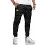 LIUPMWE Hommes Pantalon Chino Cargo Pantalon de Jogging Hommes Coton Casual Sweatpants Hommes Pantalons de Loisirs Taille élasti
