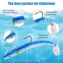 HOTUT Leurres de Pêche Souples, Leurre Souple Mer, Leurre Peche Carnassier pour Bar, Truite, Marigane, Leurre Peche avec T-Tail,