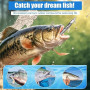 HOTUT Leurres de Pêche Souples, Leurre Souple Mer, Leurre Peche Carnassier pour Bar, Truite, Marigane, Leurre Peche avec T-Tail,