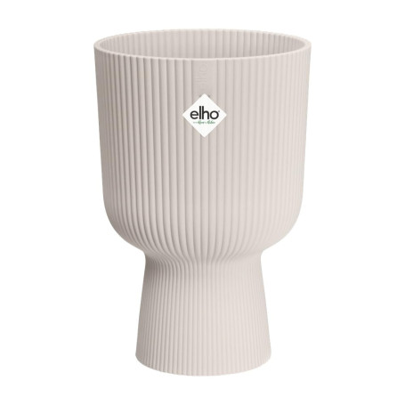 Elho Vibes Fold Coupe 30cm Pot de Fleur - Linen White | Ø 29.5 x H 44.7 cm | Convient à une Utilisation Intérieure | Plastique 1