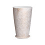 VEVOR Pot de Fleurs, Lot de 2, Grande Jardinière Plantes Conique 530 mm, Finition en Pierre, Design Élégant, Système de Drainage