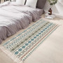 Tomifine Tapis en Coton Tissé, Tapis Bohème avec Frange, Tapis Tissé pour Salon Chambre, Home Tapis Géométriques Design Moderne 