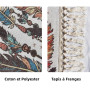 Tomifine Tapis en Coton Tissé, Tapis Bohème avec Frange, Tapis Tissé pour Salon Chambre, Home Tapis Géométriques Design Moderne 