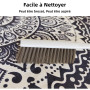 Tomifine Tapis en Coton Tissé, Tapis Bohème avec Frange, Tapis Tissé pour Salon Chambre, Home Tapis Géométriques Design Moderne 