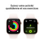 Apple Watch Series 11 [GPS + Cellular 42 mm] Montre connectée avec boîtier Or Rose et Bracelet Sport Rose Tendre. Score de Somme