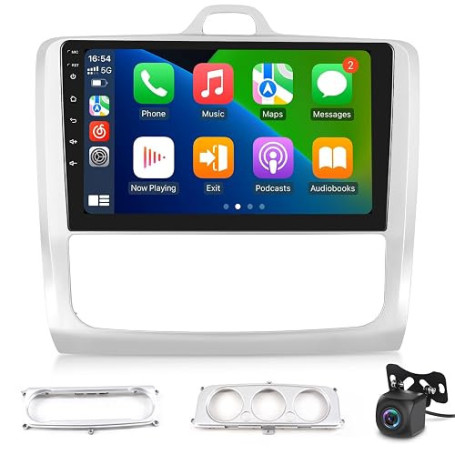 [2+64G] Autoradio Android 13 pour Ford Focus Exi MT 2 3 Mk2 Mk3 2004-2011 avec sans Fil Carplay & Android Auto - Radio Tactile 9