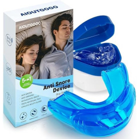 Anti Ronflement 2 Pièces Anti Ronflement Efficace Puissant, Orthese Gouttiere Dispositifs Anti-Ronflement Mandibulaire pour Homm
