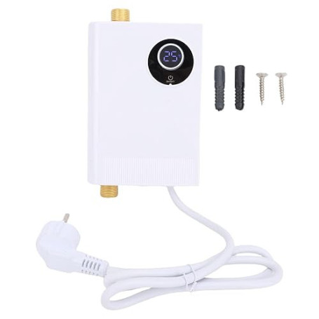 Chauffe-eau instantané électrique à écran tactile et à la demande sous évier pour cuisine appartement salle de bain (Plug UE 220