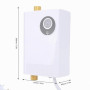 Chauffe-eau instantané électrique à écran tactile et à la demande sous évier pour cuisine appartement salle de bain (Plug UE 220