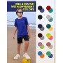 Essenclo Boys Clothing Sets Tagless Loose Athletic Performance Crew Neck T-Shirt and Short Outfits Size 3-16 (4 Piece Set)