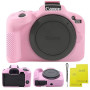 SZHSYJY Coque de protection en silicone souple pour appareil photo Canon EOS R50 EOSR50 Vlogging, livré avec 2 protecteurs d'écr