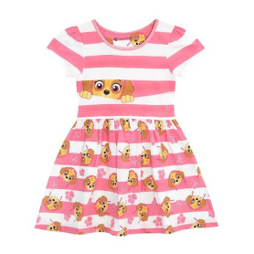 Paw Patrol Robe de Fille Robe en Coton | Tenue d'été Stella