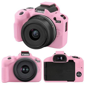 RAIALL Étui pour appareil photo Canon EOS R50, étui de protection souple en silicone pour appareil photo Canon EOS R50 Vlogging,