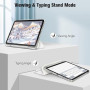 FINTIE Coque pour iPad A16 11e Génération 11" 2025/iPad 10e Gén 10.9" 2022 | Étui avec Porte-Stylet, Coque Fine Transparente Giv