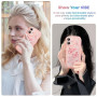 UEEBAI Wave – Coque Transparente pour iPhone 16 6,1", Motif Papillon et étoiles à Paillettes, Coque Fine résistante aux Chocs –