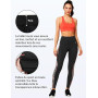 Yvette Leggings de Sport Femmes Imprimé Taille Haute | Opaque,Pantalon de Yoga Non Transparent Doux avec Poches Jogging Fitness