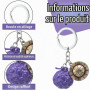 Teegxddy 1 psc Fruit du Démon Pendentif Clé Fruit du Démon Pièce O Devil Cadeau idéal pour les fans Porte Clef Porte Clef Pièce 