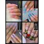 EBANKU 288PCS Poppit Ongle Kit, Réutilisable Capsules Popits Ongle | Multicolore Nail d'extension Kit Faux Ongles Capsules Couve