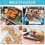 2 Pcs 30 x 20 cm Grille de Refroidissement, avec Pinceau de Cuisson | Grille de Cuisson pour Gâteaux, Pain, Rôtissage, Grillage 