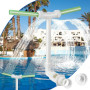 LALAGO Fontaine de Piscine, Fontaine Cascade de Piscine, Accessoires de Piscine à Double Jet pour Piscine Hors Sol, Fontaine de