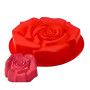 Holzsammlung Grand Moule à Gâteau en Forme de Rose Anti Adhérent en Silicone - Moules de Cuisson Pour Fête en Famille, Entre Ami