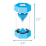 SuLiao Hourglass Sablier 1 minute bleu, minuteur pour enfants, école, brossage des dents des enfants, crèche, bureau, maison, dé