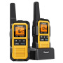 Gaswei G2Pro+ Talkie Walkie PMR 446 Professionnel - Étanche IP67,16 Canaux | Longue Portée & Robuste - Double PTT, VOX, Alerte S